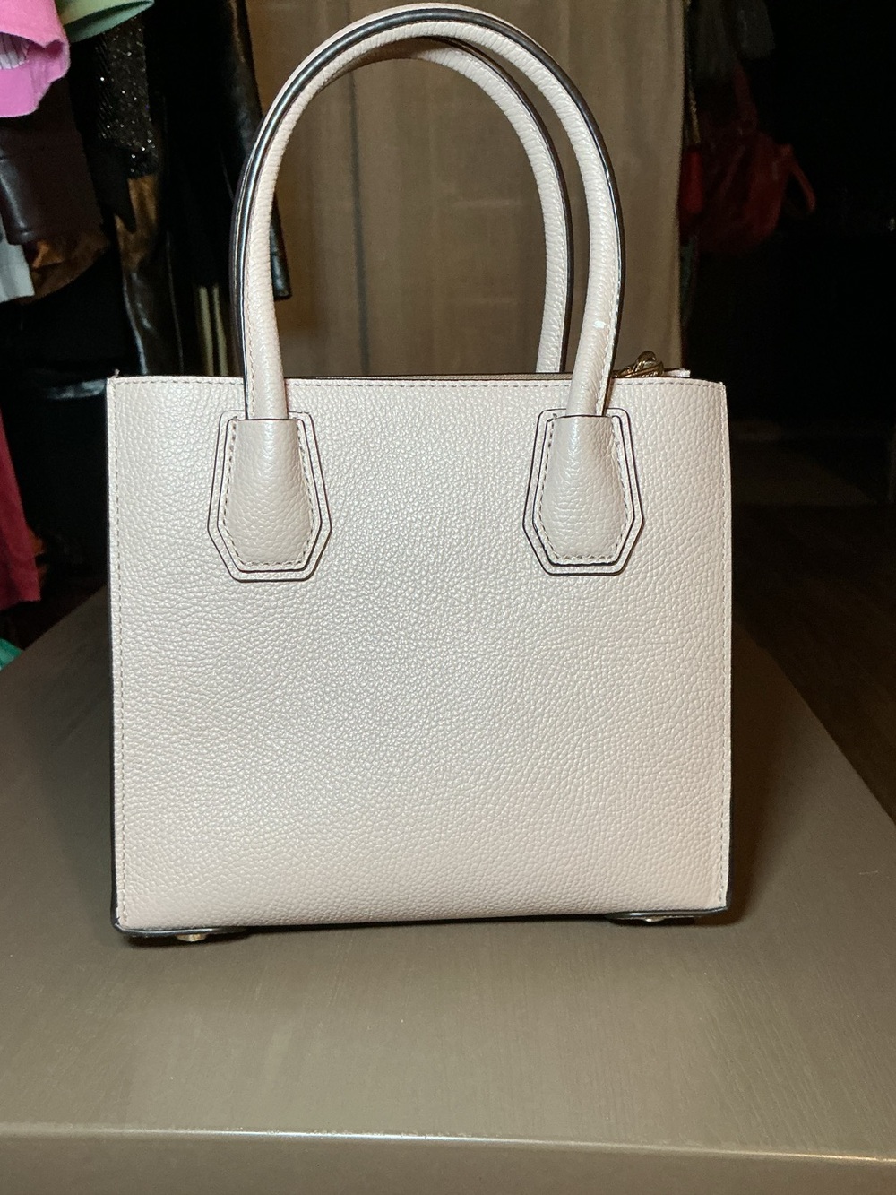 Michael Kors White Leather Mini Tote - Picture 3 of 8